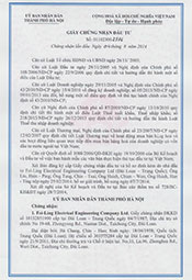 Vietnam Company License Page 01